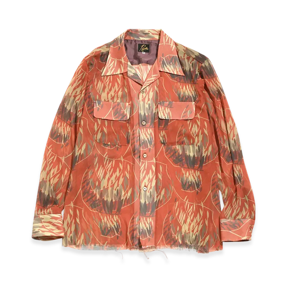 NEEDLES C.O.B. Classic Shirt - Poly Chiffon / Pt. "Graffiti"