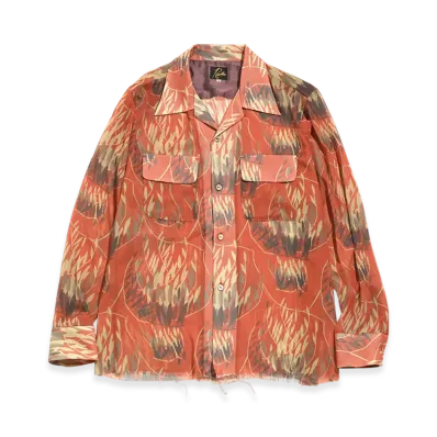 NEEDLES C.O.B. Classic Shirt - Poly Chiffon / Pt. "Graffiti"