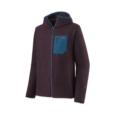 patagonia Men's R1 Air Full Zip Hoodie "Obsidian Plum"