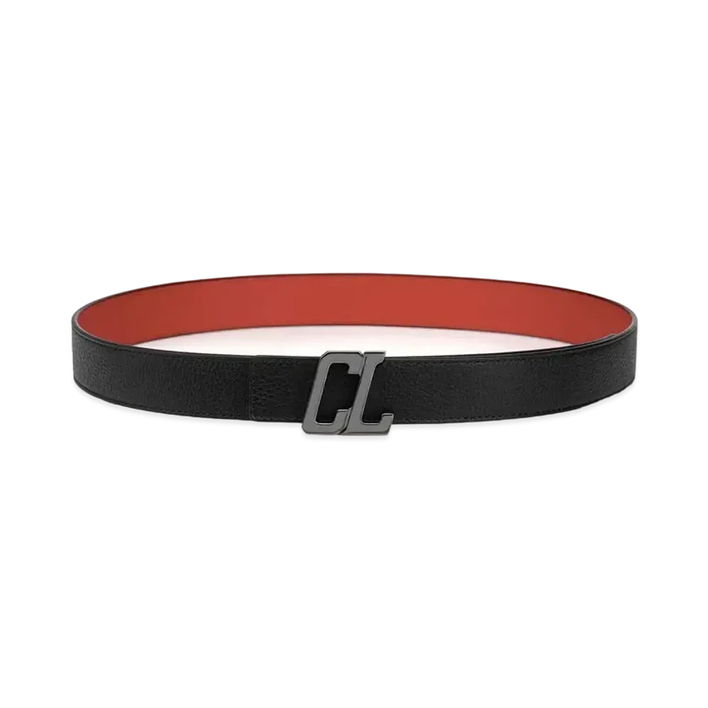 Christian Louboutin Happy Rui CL Logo Belt "Black"