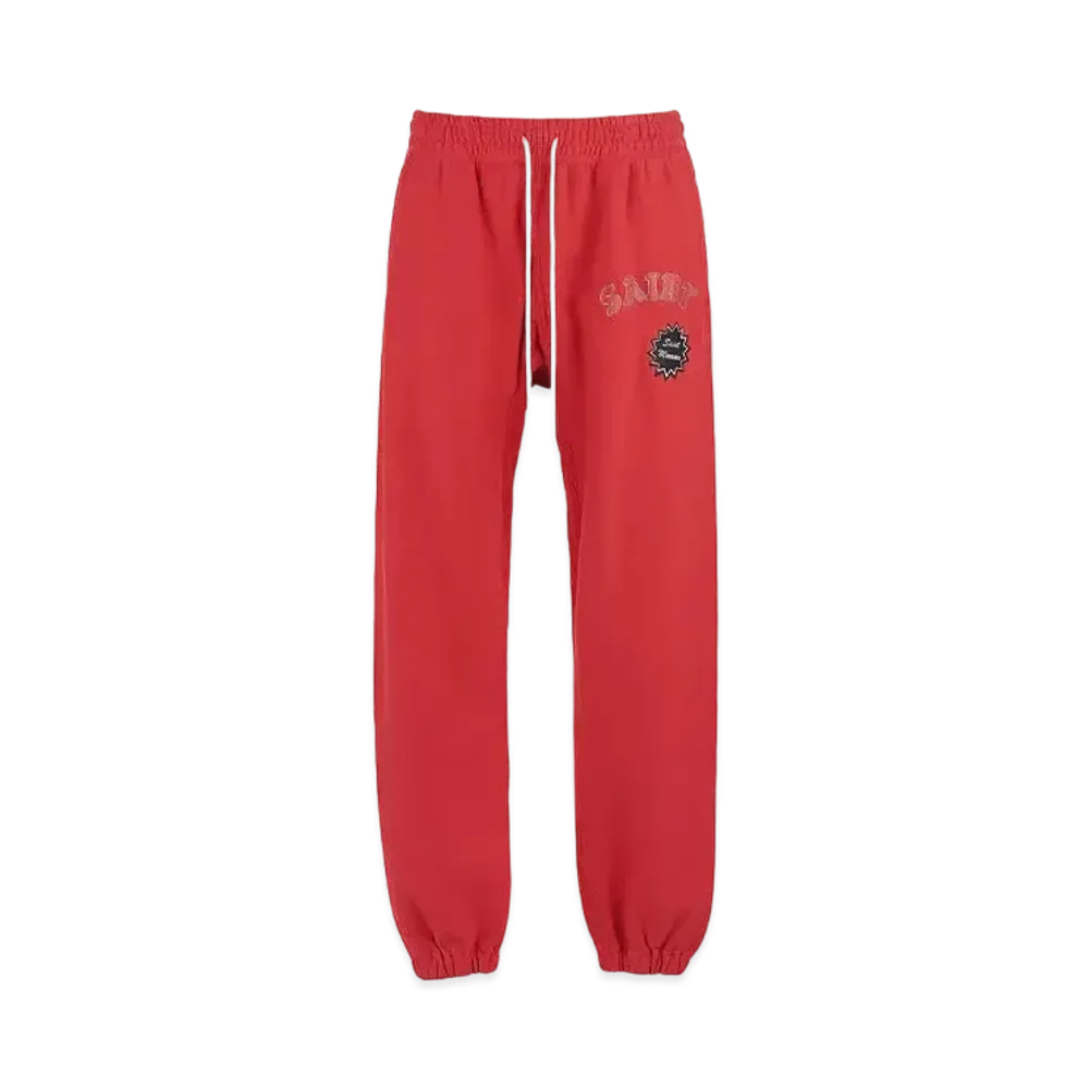SAINT Mxxxxxx 24SS Arch Saint Sweat Pants "Red"