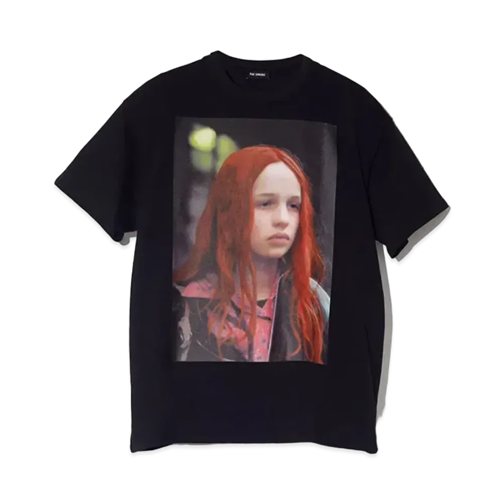 RAF SIMONS Oversized T-Shirt Christiane F. "Black"