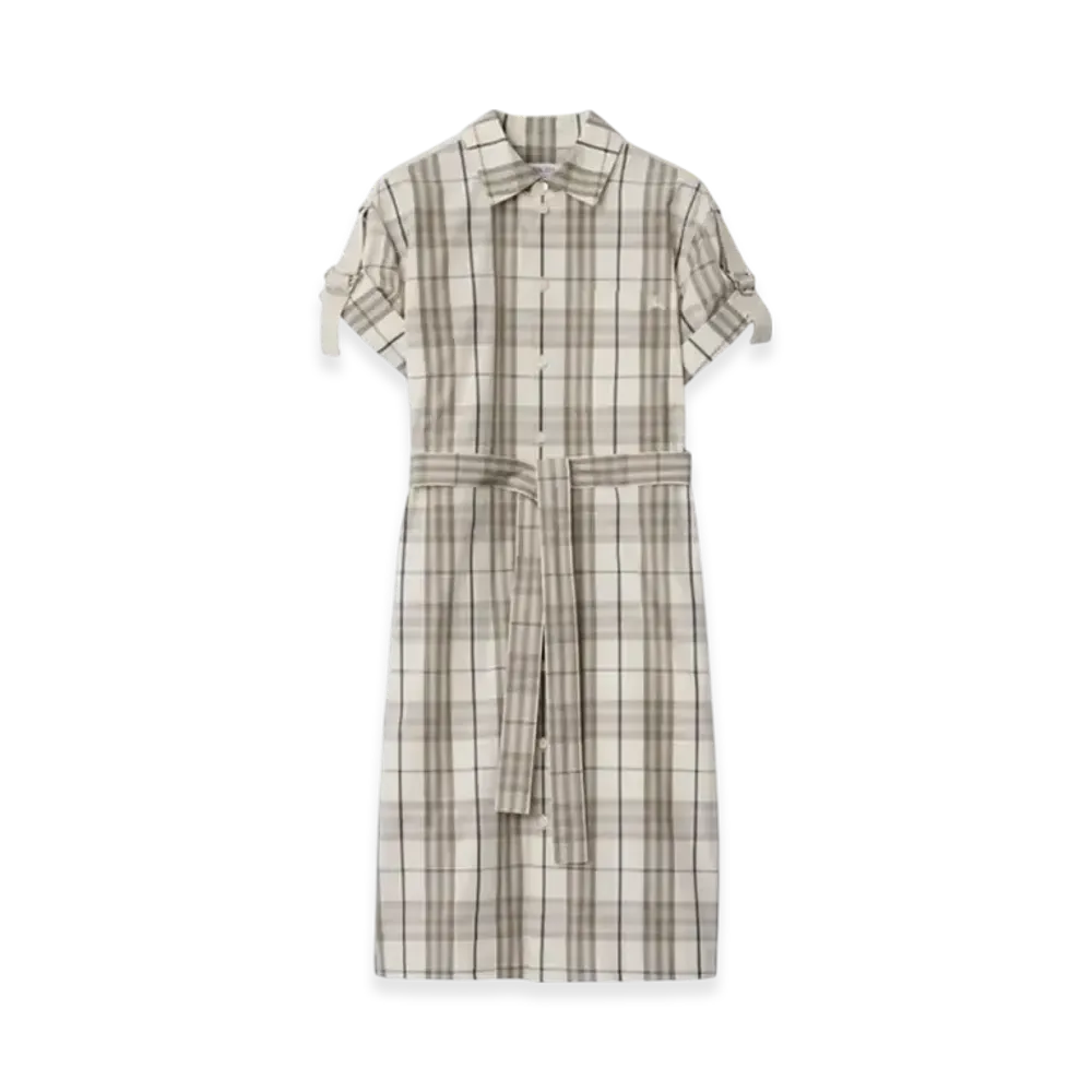 Burberry Check Cotton Shirt Dress "Cotton"