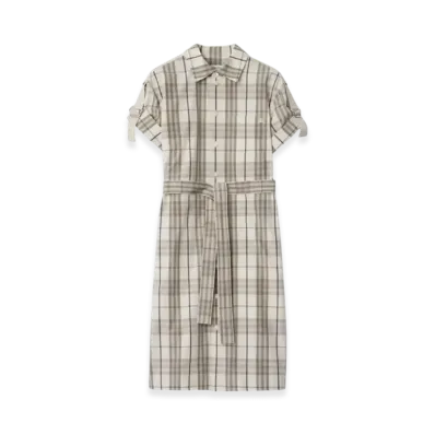 Burberry Check Cotton Shirt Dress "Cotton"