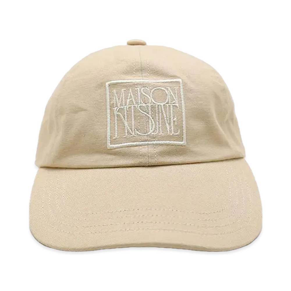 Maison Kitsune Kitsune Stamp Cap "Macadamia"
