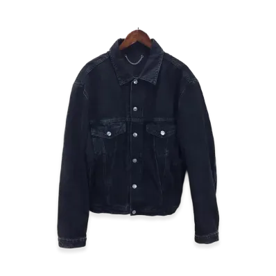 BALENCIAGA Crash Denim Jacket "Black"