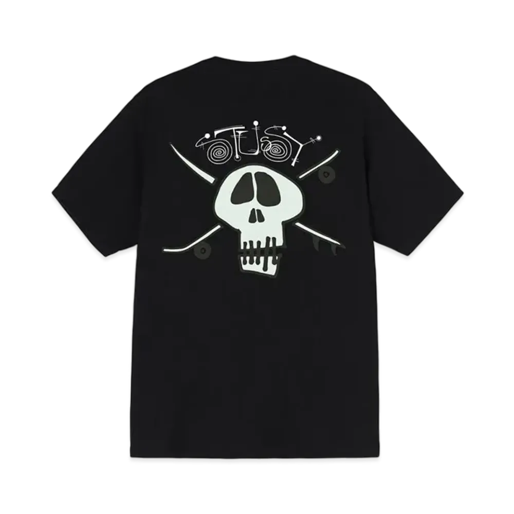 Stussy SURF SKATE SKULL TEE "Black"