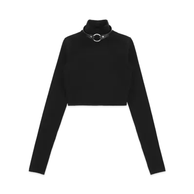 1017 ALYX 9SM Cropped Knit Turtleneck "Black"