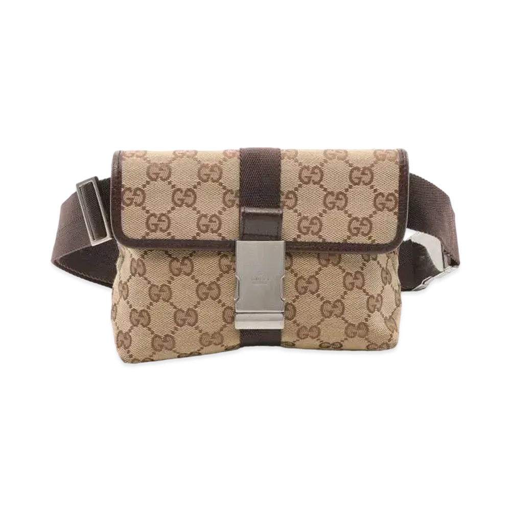 GUCCI GG Canvas Body Bag "Beige"