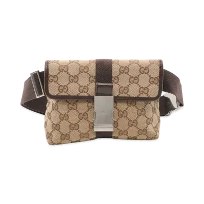GUCCI GG Canvas Body Bag "Beige"