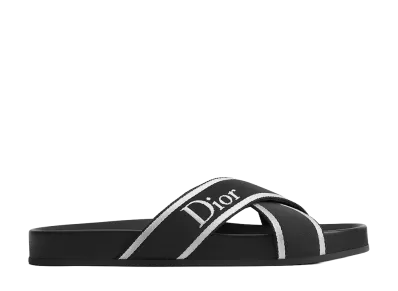 Dior Dioriviera Dior Aqua Sandal Technical Fabric "Black/White"