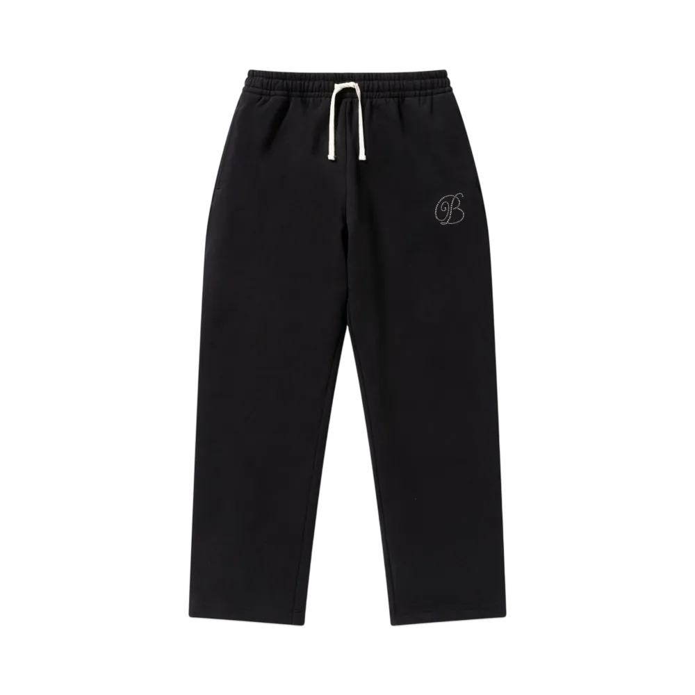 Blackeyepatch Rhinestone B Emblem Sweat Pants "Black"