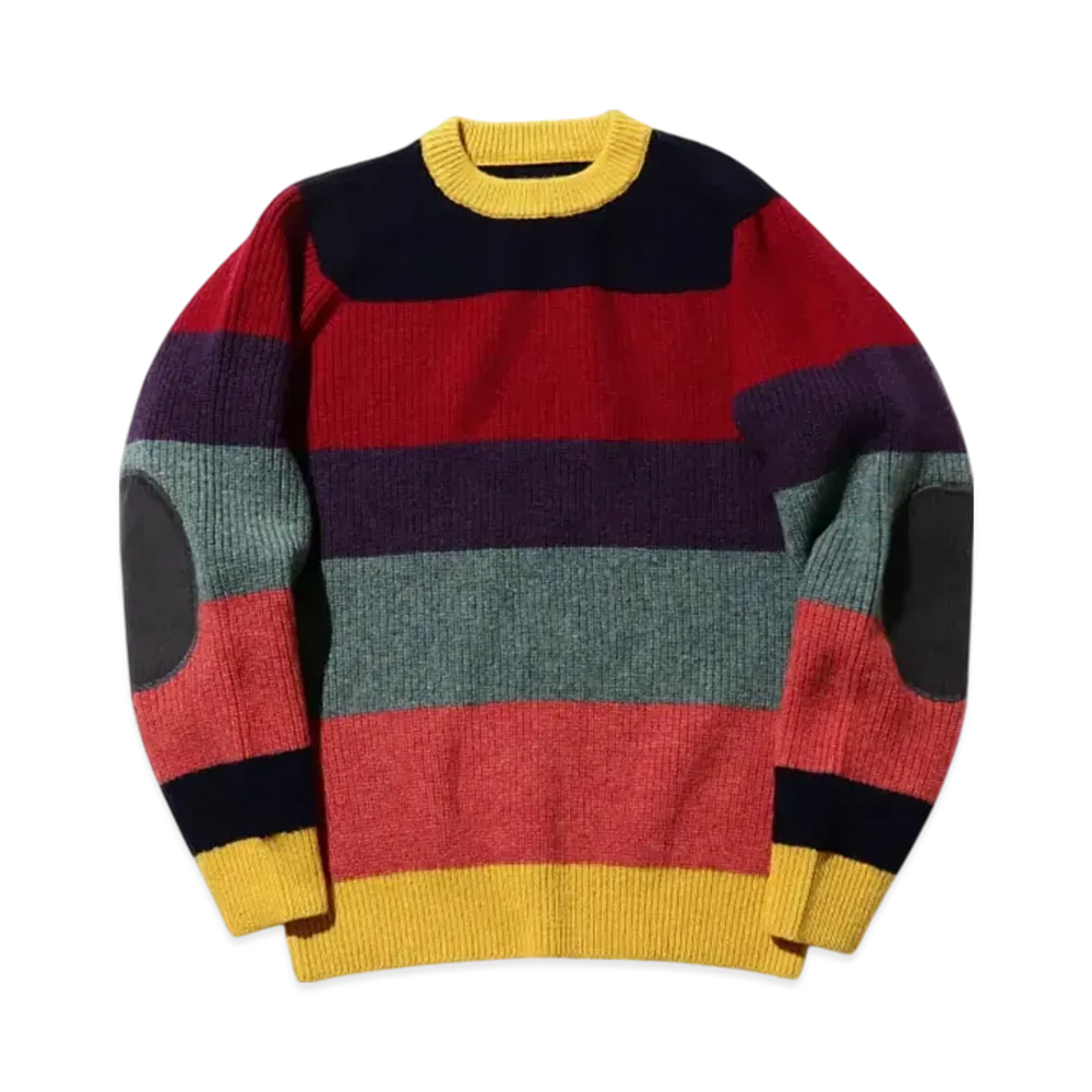 BEAMS Crew Multi Stripe 5G "Multi24F"