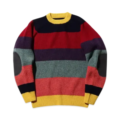 BEAMS Crew Multi Stripe 5G "Multi24F"