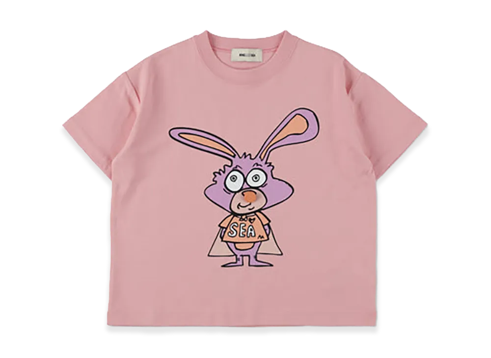 WIND AND SEA x MATTHEW LANGILLE Kids Logo Tee "Pink"