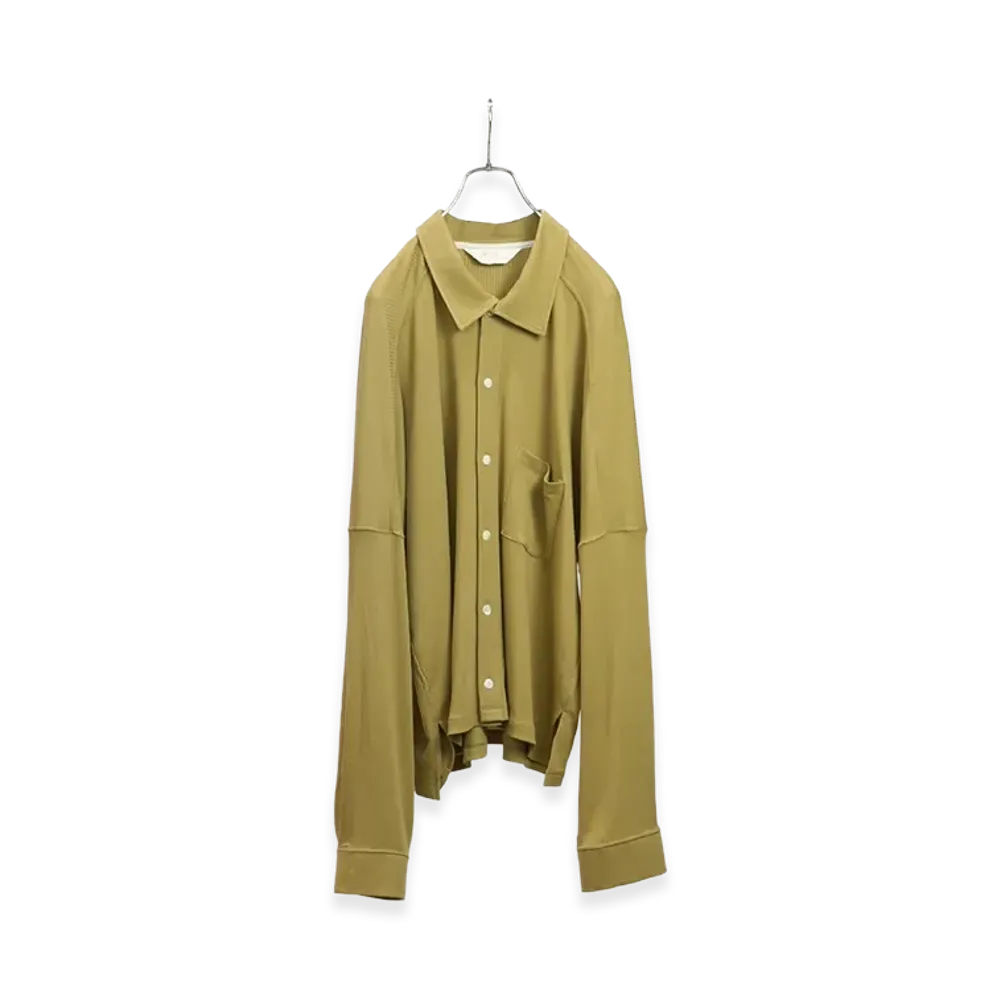 ANCELLM Cas/Sil Kimono Knit Shirt "Yellow"