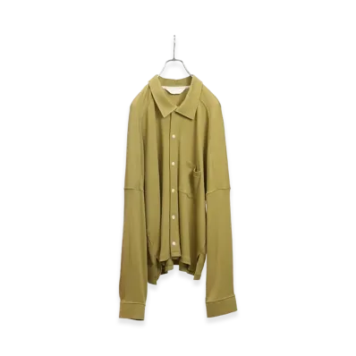 ANCELLM Cas/Sil Kimono Knit Shirt "Yellow"