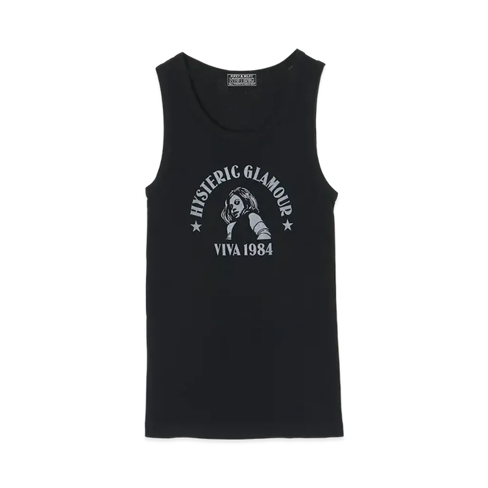 HYSTERIC GLAMOUR Viva1984 Tank Top "Black"