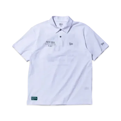 NEW ERA Golf Short Sleeve Utility Polo Shirt New Era Golf Club "White"
