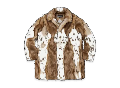 Supreme Lynx Faux Fur WINDSTOPPER Overcoat "Tan"