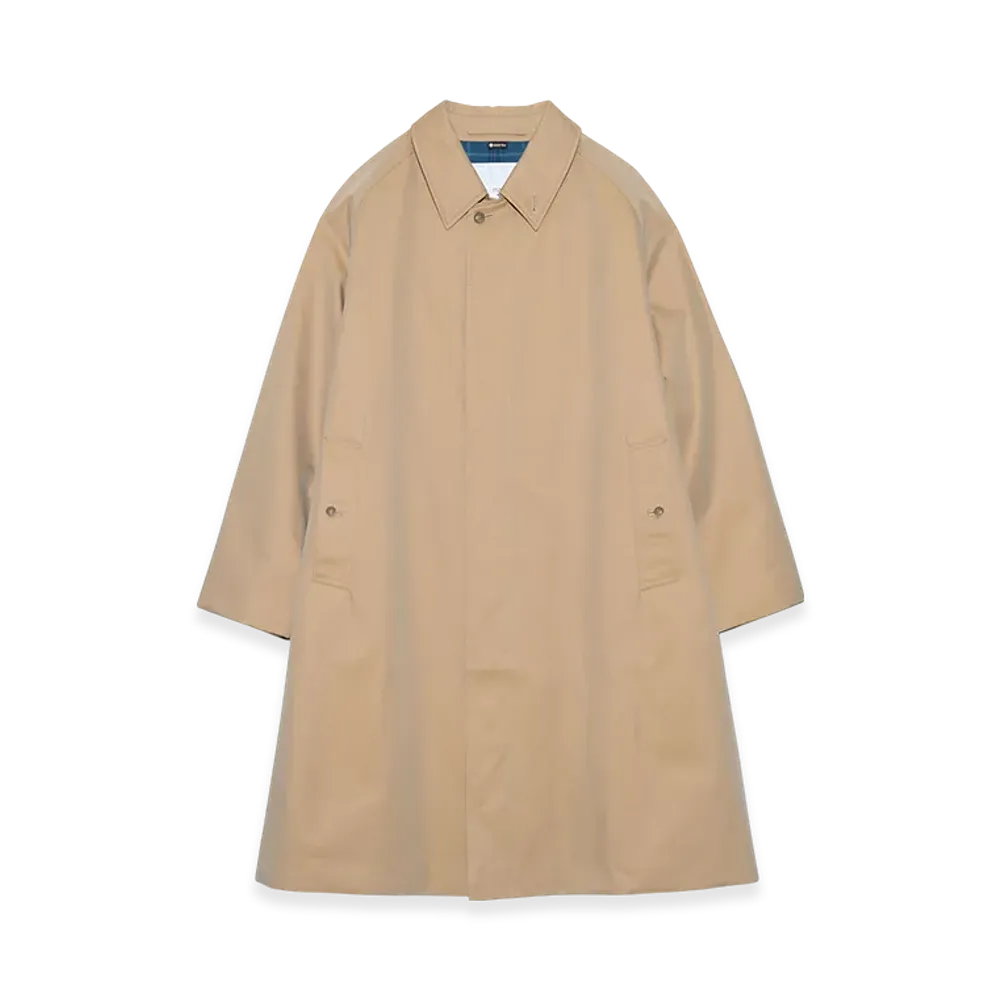 nanamica 2L Cotton Gore-Tex Balmacaan Coat "Beige"