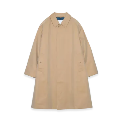 nanamica 2L Cotton Gore-Tex Balmacaan Coat "Beige"