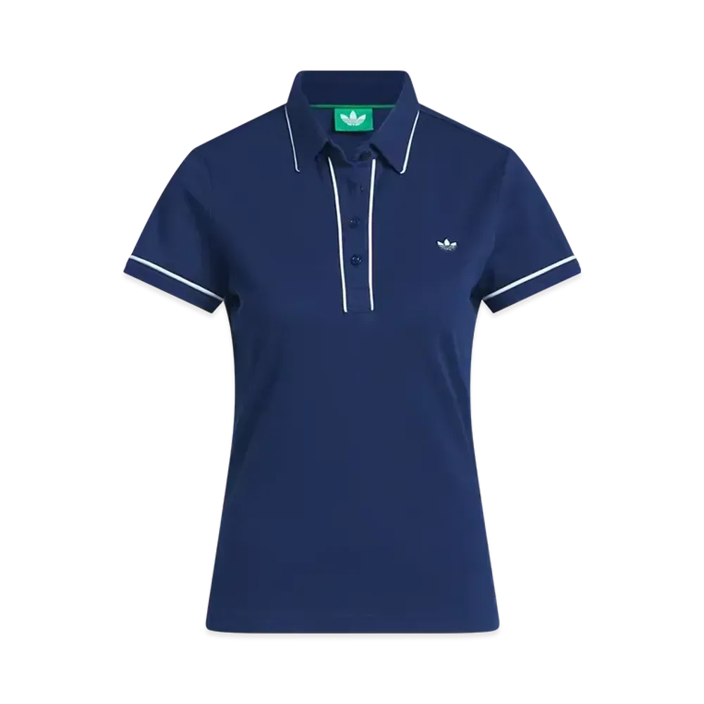 adidas Originals Golf Twist Knit One Point Logo Short Sleeve Polo "Night Indigo"