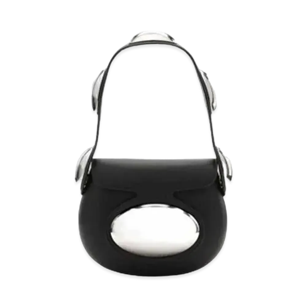 Alexander Wang Leather Dome Small Shoulder Bag "Black"