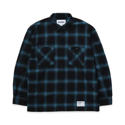 NEIGHBORHOOD Hombre Check Shirt LS "Blue/Green"