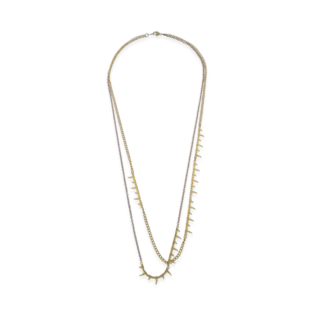Ground Y x CHAINSAW MAN Collaborate Collection Chainsaw Blade Necklace Ver.1 "Gold"