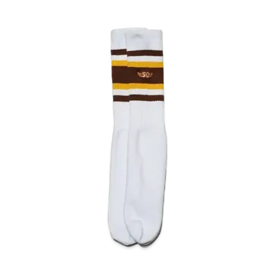 Subculture Sc 2Pack Skater Sox "Yellow/Brown"