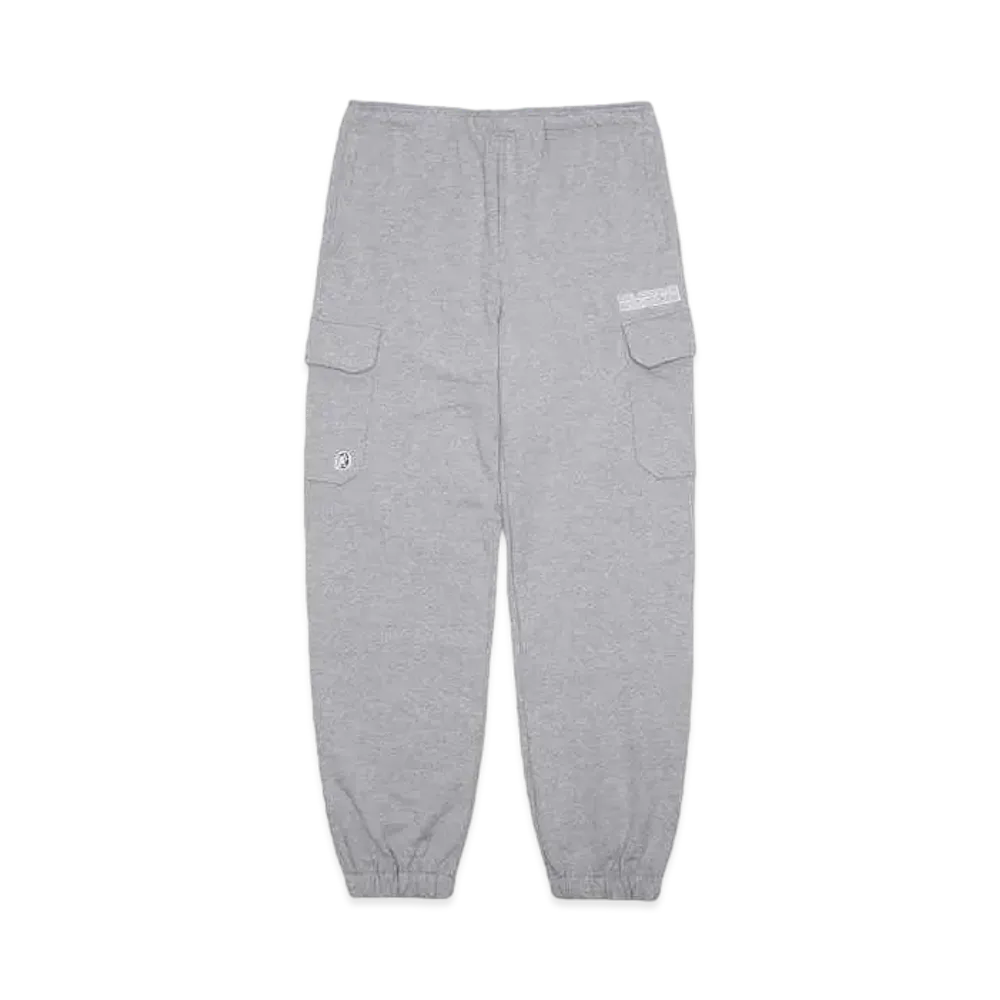 BILLIONAIRE BOYS CLUB EMBROIDERED LOGO SWEAT CARGO PANTS "GRAY"