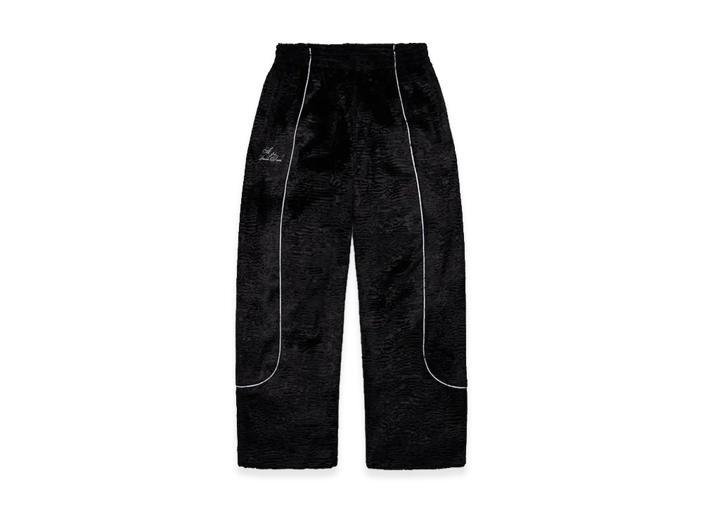 DENIM TEARS Faux Astrakhan Track Pant "Black"