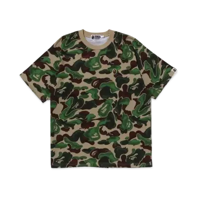 A BATHING APE Bape Art Camo Ape Head One Point Tee "Green"