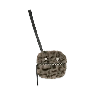 Matin Kim Leopard Mini Pouch "Grey"