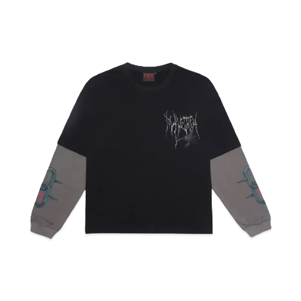 T.C.R BY TOUCHER MAVERIK LAYERD L/S TEE "BLACK"