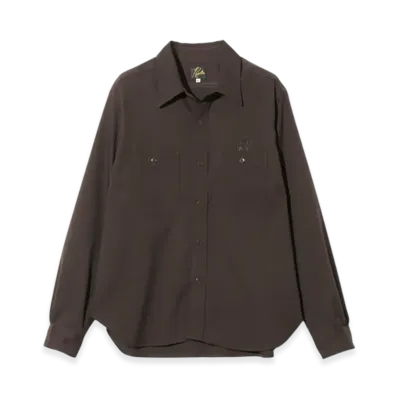 NEEDLES Work Shirt - Cavalry Twill "Brown"