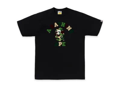 A BATHING APE ABC Camo College Tee "Black/Green"