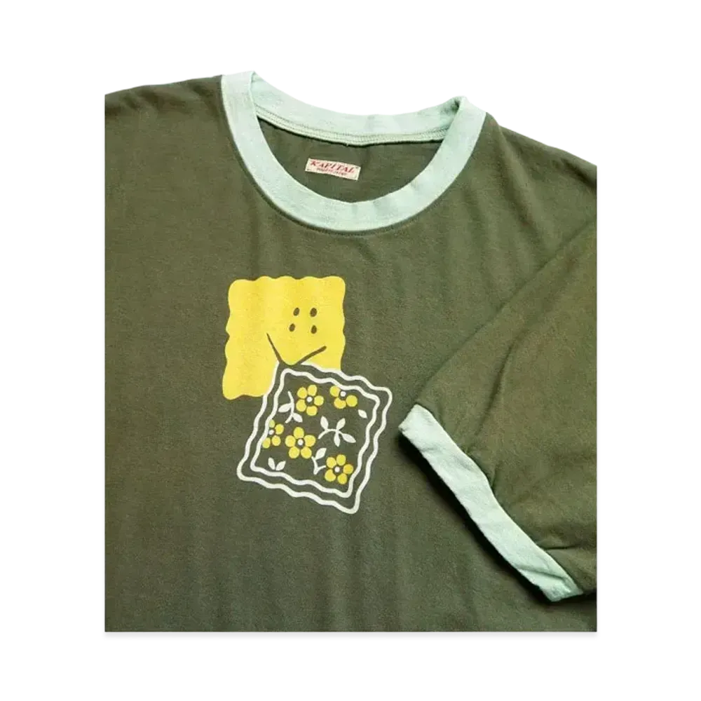 KAPITAL 20 India Ringer Tee "Khaki"