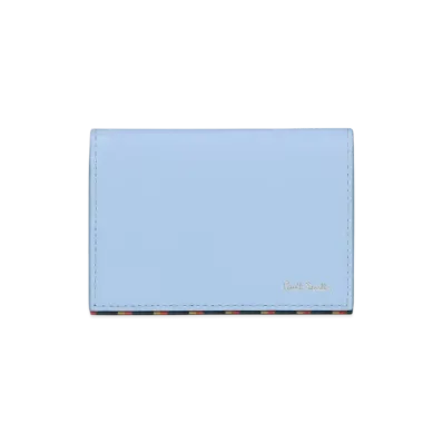 Paul Smith Bright Stripe Trim Pass Case "SaxBlue"