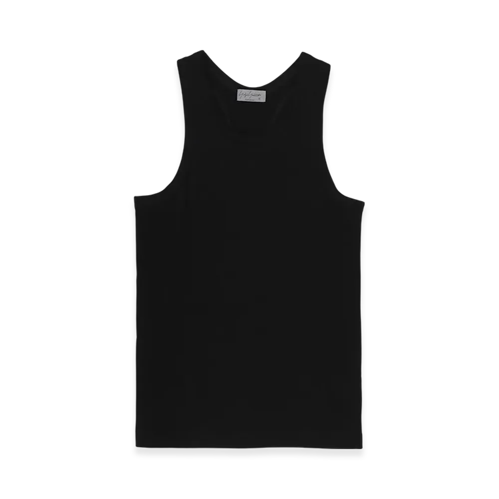 Yohji Yamamoto POUR HOMME Cotton Single Jersey x Tank Top "Black"