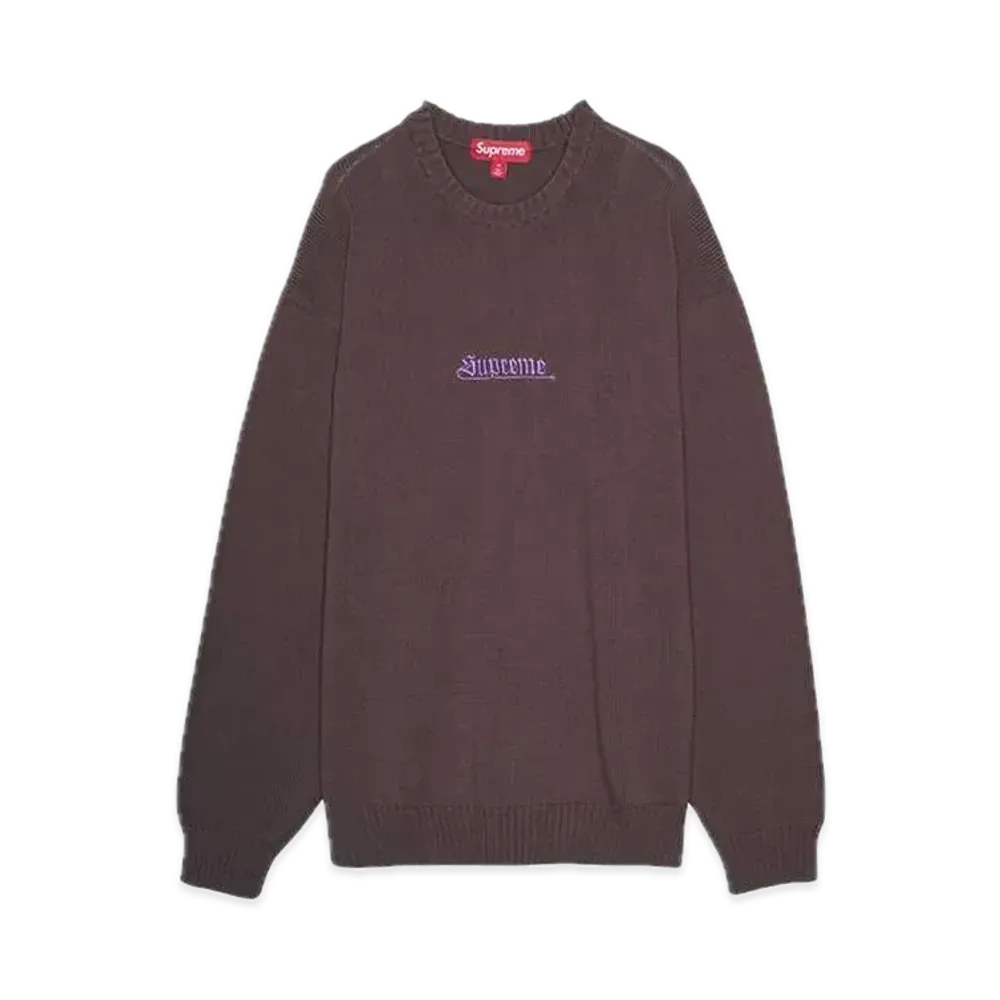 Supreme Old English Sweater "Brown"