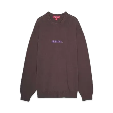 Supreme Old English Sweater "Brown"