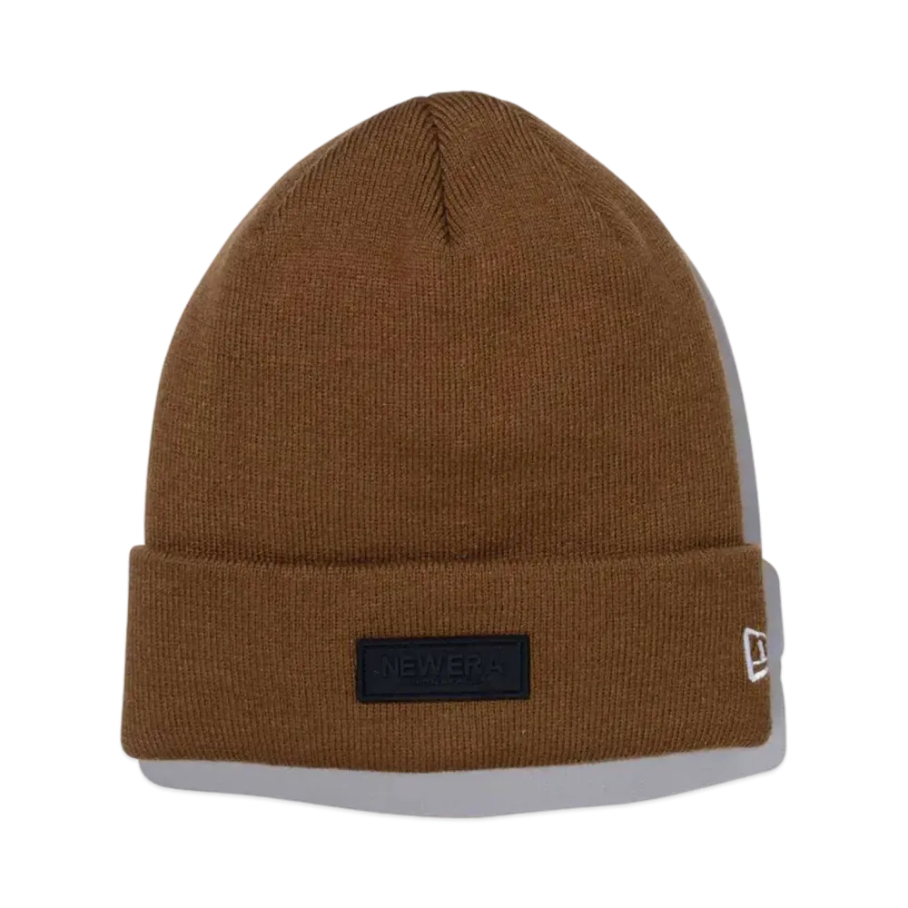 NEW ERA Basic Cuff Knit Rubber Patch "Walnut"
