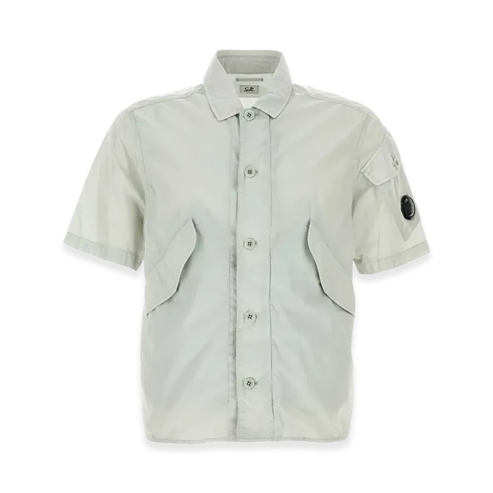C.P. Company Nylon Shirt "Ice/White"