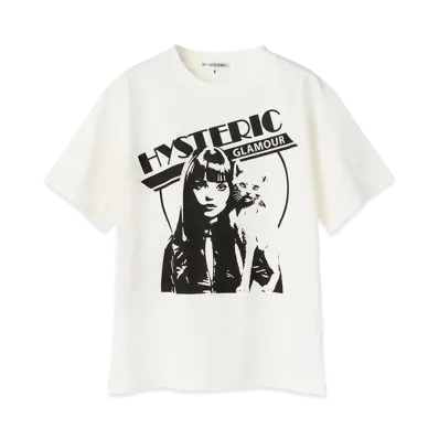 HYSTERIC GLAMOUR Kids Hysteric Woman Cat Tee "White"