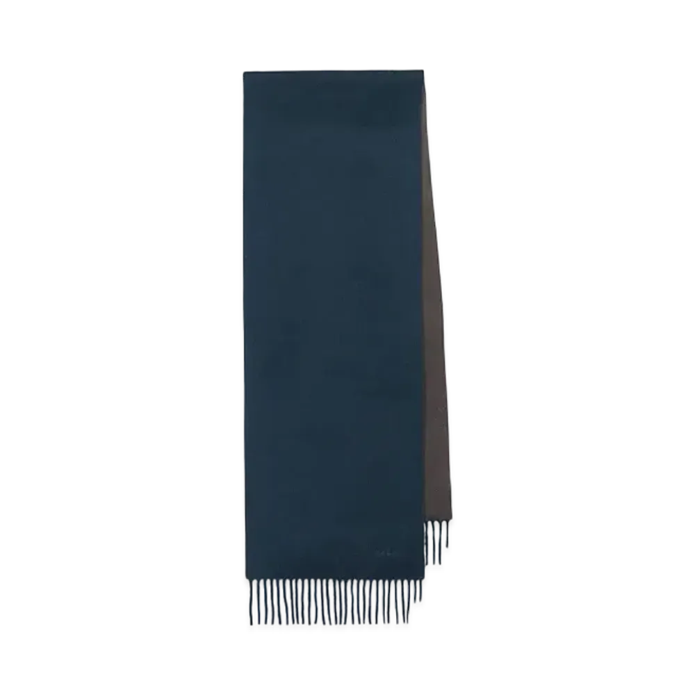 Paul Smith Cashmere Reversible Scarf "DarkGreen"
