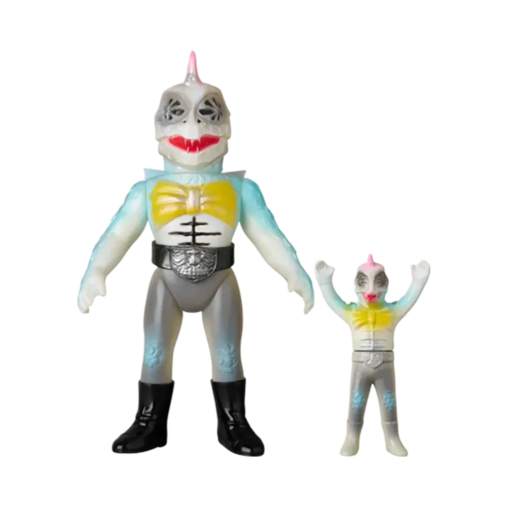 MEDICOM TOY "Toei Retro Sofvi Collection" -Masked Rider- Pyrazaurus (New Color Phosphorescent) + Mini Soft Vinyl