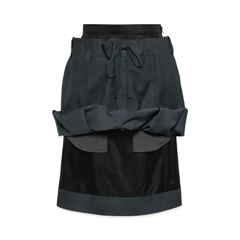 Maison Margiela Women's Layered Skirt "Dark Gray"