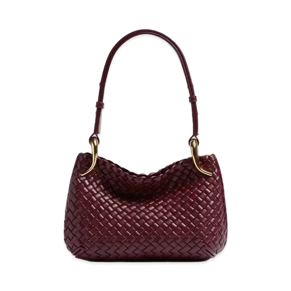Bottega Veneta Small Clicker Shoulder Bag "Barolo"
